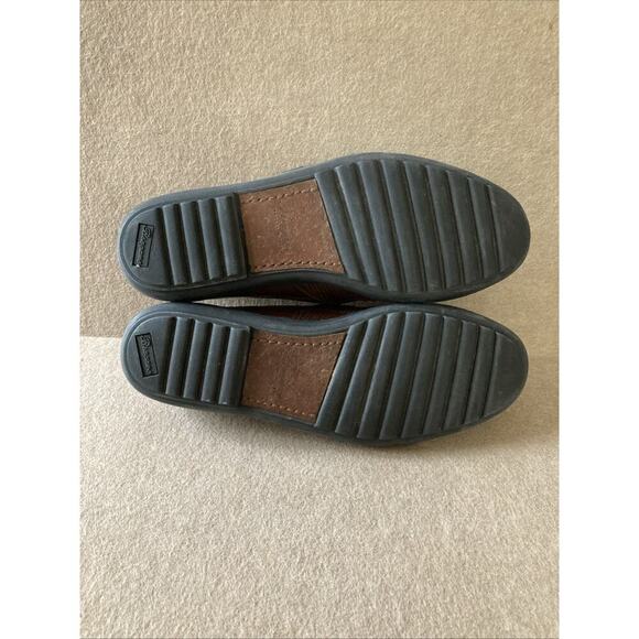 BRAGANO Men’s Leather Basket Weave Loafer Slip On Shoes Size 9 M Brown Italian ￼ - Picture 7 of 9